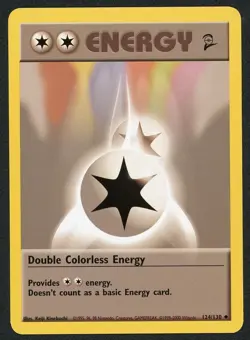 Pokemon Base Set 2 Double Colorless Energy 124/130 - Image 1