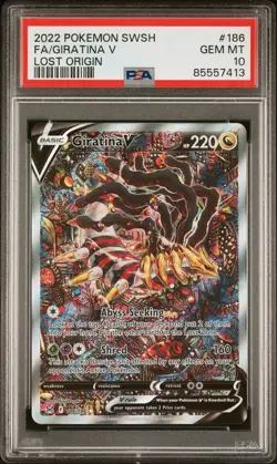 2022 Pokemon Lost Origins Giratina V Full Alt Alternate Art #186 PSA 10 Gem Mint - Image 1