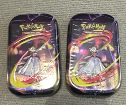 Pokemon Mega Evolution Factory Sealed Tins Lot Of 2 - Image 1