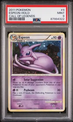 PSA 9 Espeon 4/95 Holo Call of Legends Pokemon TCG - Image 1