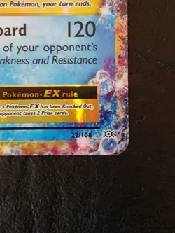 Pokemon TCG M Blastoise EX 22/108 XY Evolutions Holo Full Art Ultra Rare - Image 3