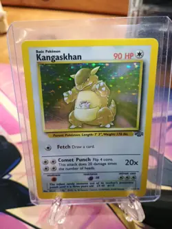 Pokemon TCG Kangaskhan Jungle 5/64 Holo Unlimited Holo Rare LP - Image 1