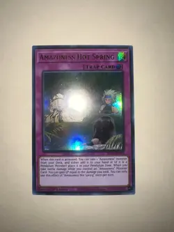 Yugioh! Amazoness Hot Spring - BLCR-EN039 - Ultra Rare - 1st Edition Near Mint - Image 1