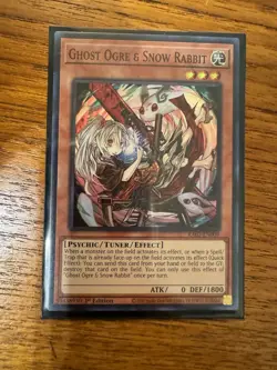 Yugioh! Ghost Ogre & Snow Rabbit(ALT ART) - 1st Ed Super Rare - RA02-EN009 - NM - Image 1