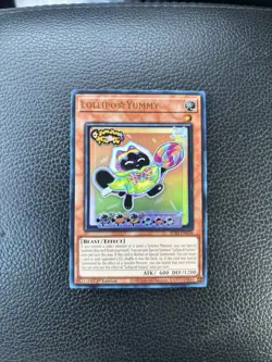 YGO Lollipo☆Yummy Ultra Rare 1st Edition NM Justice Hunters JUSH-EN018 - Image 1