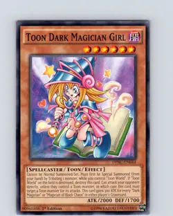 Yu-Gi-Oh TCG Toon Dark Magician Girl DPBC-EN044 1st Edition Common Card NM - Image 1
