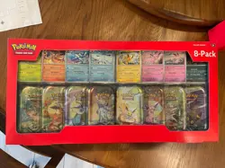 🔥Pokemon Prismatic Evolutions 8 Mini-Tins, Promo Cards Costco 2-pack (32 PACKS) - Image 3