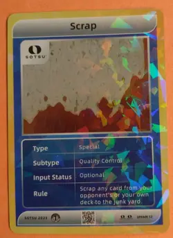 SOTSU 2023 Card SPFAM 12. "Scrap" World’s First Popular Trading Card Game - Image 1