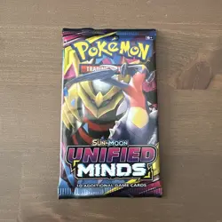 2019 POKEMON SUN & MOON UNIFIED MINDS BOOSTER PACK, FACTORY SEALED, 10 cards - Image 1