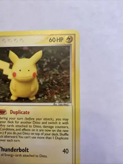 Pokemon TCG Pikachu Ex Delta Ditto Species Card 63/113 Regular Common - Image 3