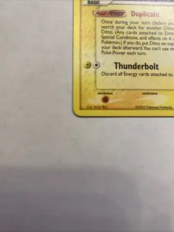 Pokemon TCG Pikachu Ex Delta Ditto Species Card 63/113 Regular Common - Image 5