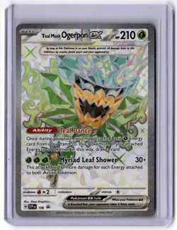 Teal Mask Ogerpon ex - 166 Ultra Rare Holo SV: Scarlet & Violet Promo Cards NM+ - Image 1
