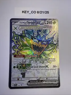 Teal Mask Ogerpon ex 166 Sv: Scarlet & Violet Promo Cards Holo - Image 1