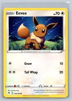 Eevee #130/185 SWSH04: Vivid Voltage Common - Pokemon Cards G17 - Image 1