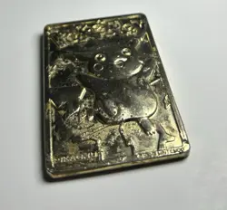 Vintage 1999 Pikachu Gold 24K Gold Plated Trading Card Collectible - Image 4