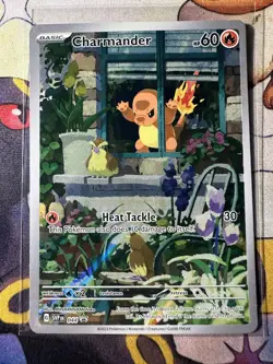 Pokemon TCG Obsidian Flames Charmander SVP044 ETB Promo Card and 3 pikachus - Image 3