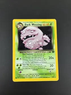 Dark Weezing 14/82 Pokemon Card Holo WOTC Team Rocket - MP/HP - Image 1