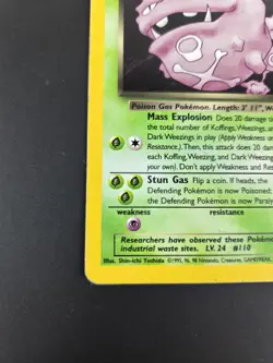 Dark Weezing 14/82 Pokemon Card Holo WOTC Team Rocket - MP/HP - Image 5