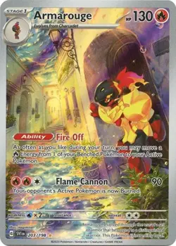Pokemon Armarouge - 203 NM 1st Edition Normal Scarlet and Violet: Base Set - Image 1