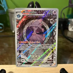 Mismagius Scarlet & Violet Paldea Evolved Holo Illustration Pokemon Card 212/193 - Image 1