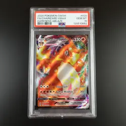 PSA 10 Charizard Vmax 020/189 Darkness Ablaze Holo Graded Pokemon Card - Image 1
