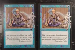 MtG Magic Silver Signed Medidate Tempest Rare Reserved List 1x available 2 - Image 1