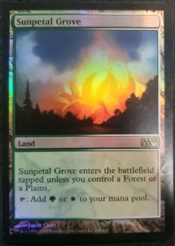 MTG *Sunpetal Grove Foil X1* (MP) Core Set 10 Magic The Gathering - Image 1