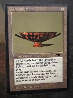 *** ANTIQUITIES Golgothian Sylex *** NM-Mint - DUTY FREE - Vintage Magic MtG - Image 1