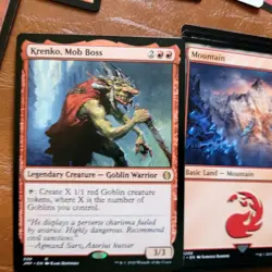 Magic Whole COMMANDER Deck MTG - Krenko Mob Boss GOBLINS Pure Red Tribal Attacks - Image 1