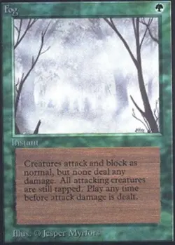 MTG Fog, Unlimited, Damaged, English - Image 1