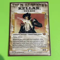 Kellan, the Kid - Wanted Showcase Frame - Outlaws of Thunder Junction - MTG - NM - Image 1
