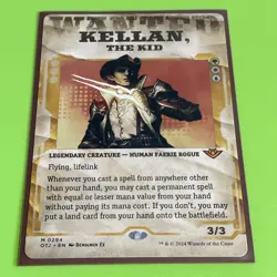 Kellan, the Kid - Wanted Showcase Frame - Outlaws of Thunder Junction - MTG - NM - Image 2