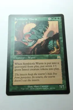 MTG Symbiotic Wurm x1- -Onslaught-Lightly Played - Image 1
