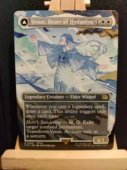 Venat, Heart of Hydaelyn (Borderless) - Final Fantasy - Rare - NM (see pics) MTG - Image 1