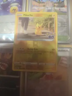 027/078 Pikachu Common Reverse Holo Card : Pokemon GO Trading Card Game TCG - Image 1