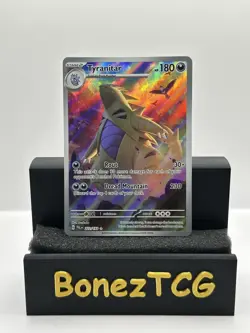 Pokemon TCG Tyranitar Scarlet & Violet Paldea Evolved Holo Card 222/193 IR - Image 1