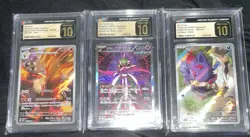 Pokemon Japanese CGC Pristine 10 Art Rare Lot Of Three - Image 1