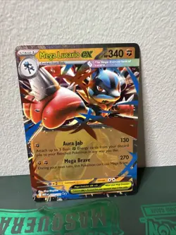 Pokemon Mega Evolution - Mega Lucario ex 077/132 - English MEG NM Pack Fresh - Image 1