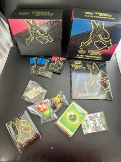 Pokemon Crown Zenith ETB Opened With Guide And Sleeves - Image 1