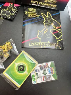 Pokemon Crown Zenith ETB Opened With Guide And Sleeves - Image 3