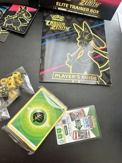 Pokemon Crown Zenith ETB Opened With Guide And Sleeves - Image 5