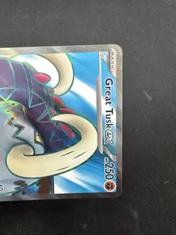 Great Tusk EX 230/198 Scarlet & Violet Base Set Ultra Rare Near Mint Pokemon - Image 3