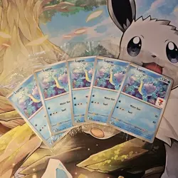 Pokemon Scarlet & Violet Stellar Crown 7/11 Seven Eleven Sealed Promo Lapras x5 - Image 1