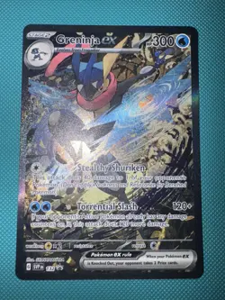 Pokemon TCG Greninja EX SVP 132 Shrouded Fable Black Star Promo Illustration - Image 1