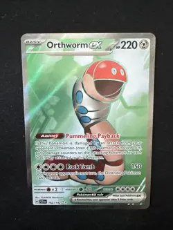 Orthworm EX 162/142 Stellar Crown Ultra Rare Pokemon TCG Near Mint - Image 1
