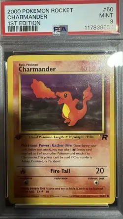 Pokemon Charmander 46/102 and Pokemon Dark Jolteon 38/82 Team Rocket 1st Edition - Image 1