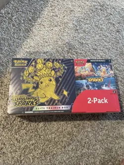 Pokemon Scarlet and Violet Surging Sparks Elite Trainer Box 2 Pack Costco - Image 1