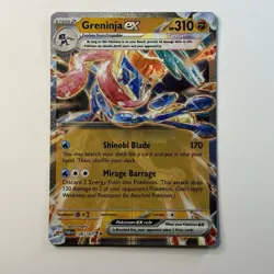 Pokemon TCG Greninja ex Scarlet & Violet-Twilight Masquerade 106/167 Holo Double - Image 1