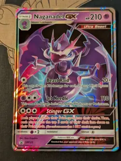 2018 Pokemon Naganadel GX SM125 Black Star Promo Holo Near Mint Ship Now - Image 1