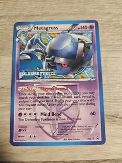 Pokemon TCG Metagross Plasma Freeze Metagross Prerelease Promo BW75 - Image 1